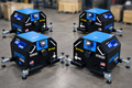 Dynocom DC POD 1200 AWD system - all 4 eddy current brake pods arranged in AWD configuration